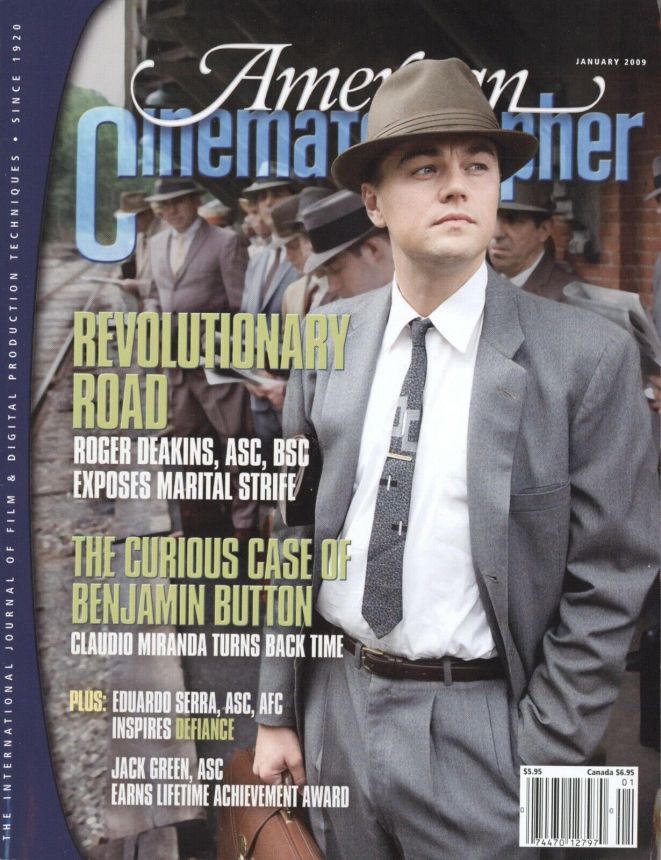 AMERICAN CINEMATOGRAPHER magazine side cover Issue 1074  Vol.90#1 January 2009