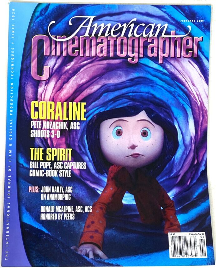 AMERICAN CINEMATOGRAPHER magazine side cover Issue 1075 February 2009