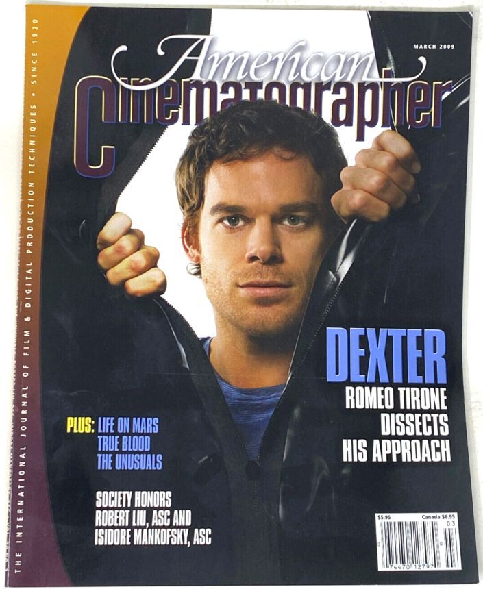 AMERICAN CINEMATOGRAPHER magazine side cover Issue 1076 March 2009