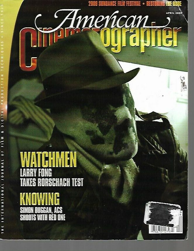 AMERICAN CINEMATOGRAPHER magazine side cover Issue 1077 April 2009