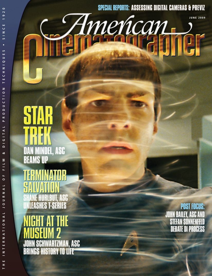 AMERICAN CINEMATOGRAPHER magazine side cover Issue 1079  Vol.90#6 June - Vol. 90 #6 2009