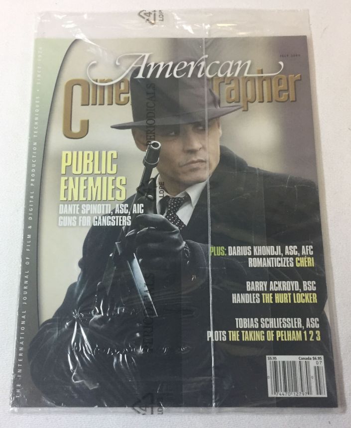 AMERICAN CINEMATOGRAPHER magazine side cover Issue 1080  Vol.90#7 July 2009
