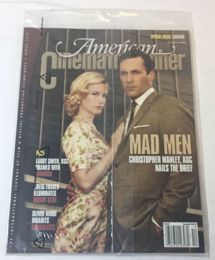 AMERICAN CINEMATOGRAPHER magazine side cover Issue 1083  Vol. 90 #10 October 2009