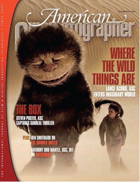 AMERICAN CINEMATOGRAPHER magazine side cover Issue 1084  Vol. 90 #11 November 2009