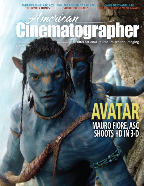 AMERICAN CINEMATOGRAPHER magazine side cover Issue 1086 January- Vol. 92 #1 2010
