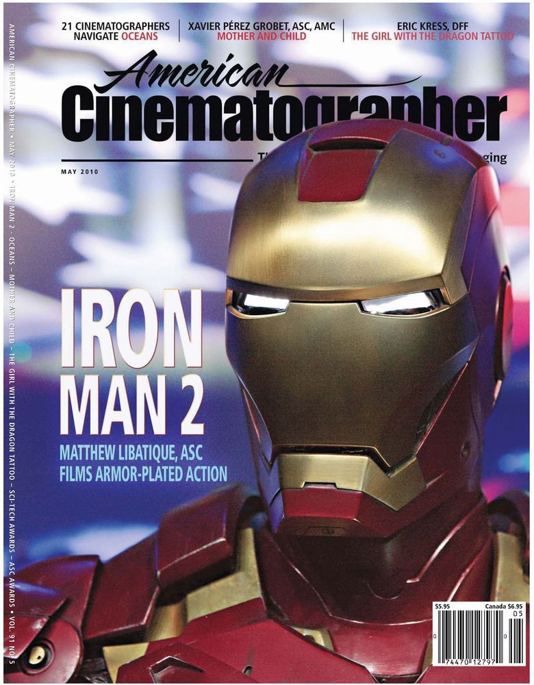 AMERICAN CINEMATOGRAPHER magazine side cover Issue 1090 May - Vol. 92 #5 2010