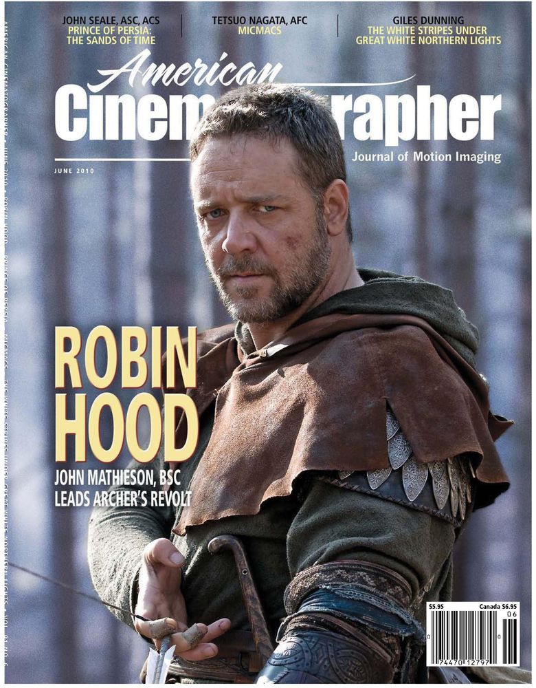 AMERICAN CINEMATOGRAPHER magazine side cover Issue 1091 June - Vol. 92 #7 2010
