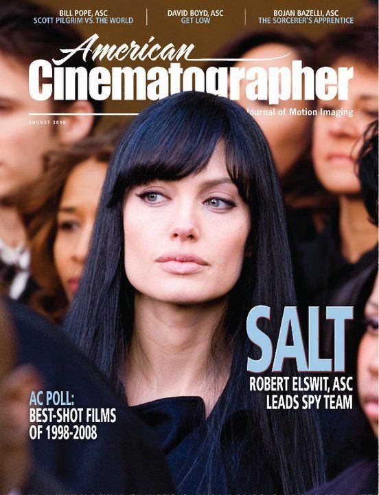 AMERICAN CINEMATOGRAPHER magazine side cover Issue 1093 August - Vol. 92 #9 2010