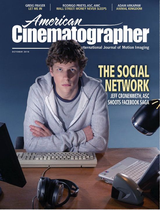 AMERICAN CINEMATOGRAPHER magazine side cover Issue 1095 October - Vol. 92 #11 2010