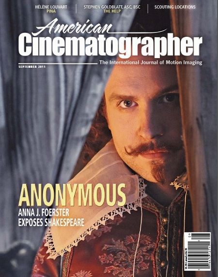 AMERICAN CINEMATOGRAPHER magazine side cover Issue 1106 September - Vol. 93 #9 2011
