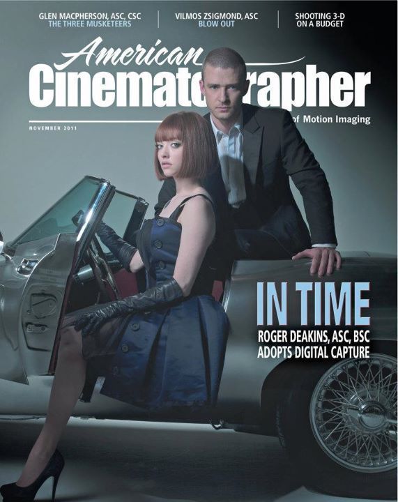 AMERICAN CINEMATOGRAPHER magazine side cover Issue 1108 November - Vol. 93 #11 2011