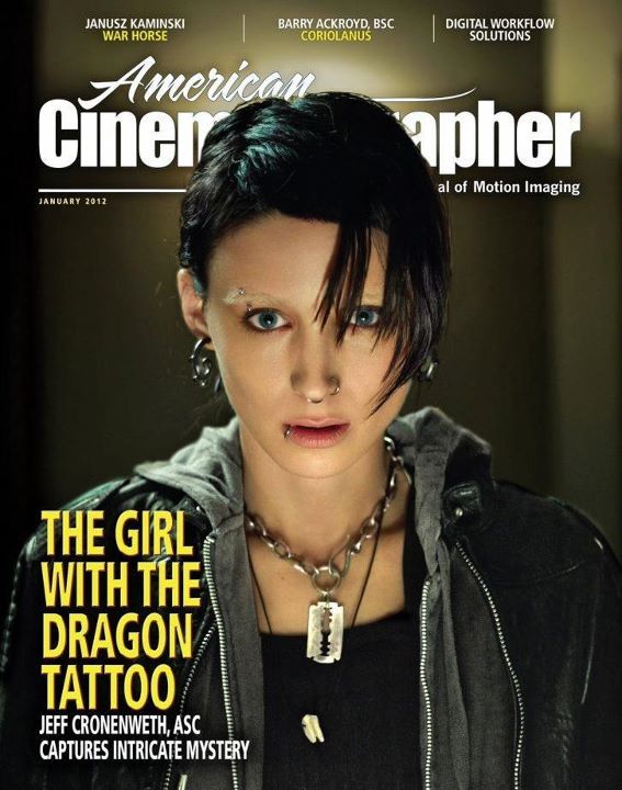 AMERICAN CINEMATOGRAPHER magazine side cover Issue 1110 January 2012