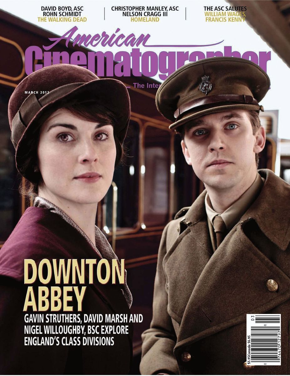 AMERICAN CINEMATOGRAPHER magazine side cover Issue 1112 March 2012