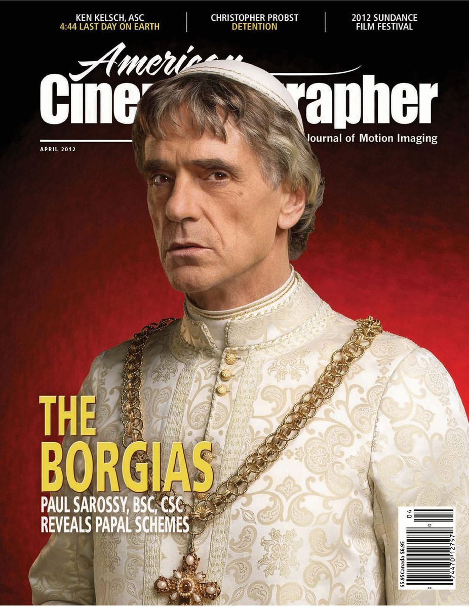AMERICAN CINEMATOGRAPHER magazine side cover Issue 1113 April 2012