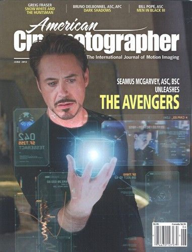AMERICAN CINEMATOGRAPHER magazine side cover Issue 1115 June 2012
