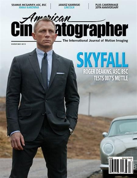 AMERICAN CINEMATOGRAPHER magazine side cover Issue 1121 December 2012