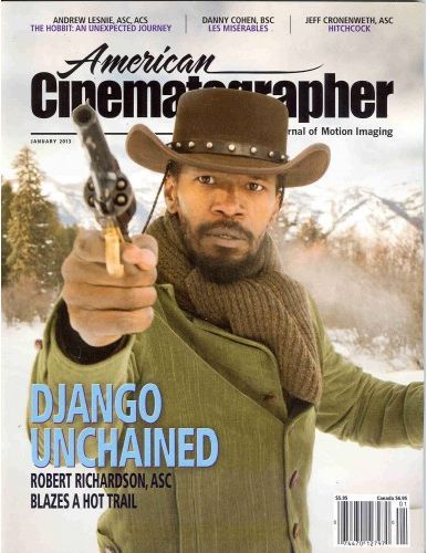 AMERICAN CINEMATOGRAPHER magazine side cover Issue 1122 January 2013