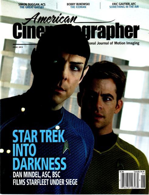 AMERICAN CINEMATOGRAPHER magazine side cover Issue 1126 June 2013