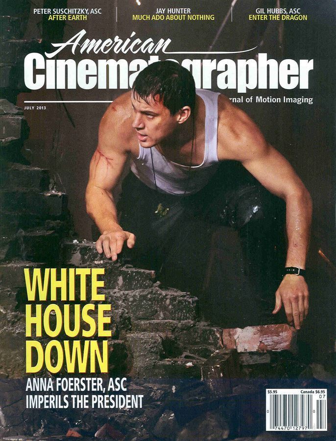 AMERICAN CINEMATOGRAPHER magazine side cover Issue 1127 July 2013