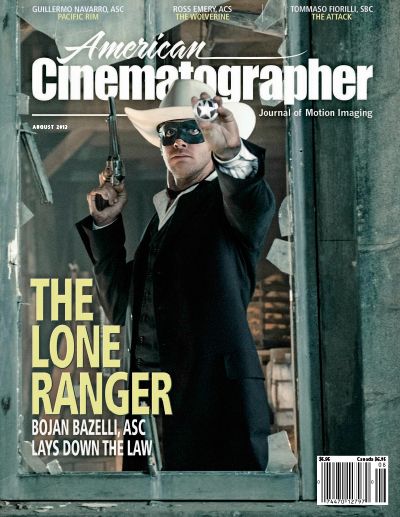 AMERICAN CINEMATOGRAPHER magazine side cover August 2013