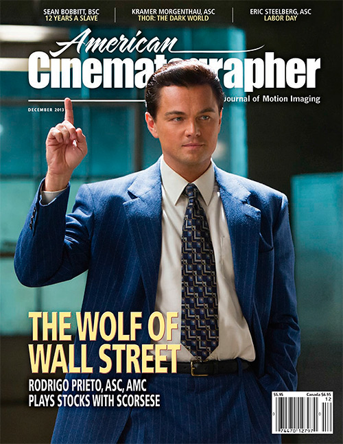 AMERICAN CINEMATOGRAPHER magazine side cover December 2013
