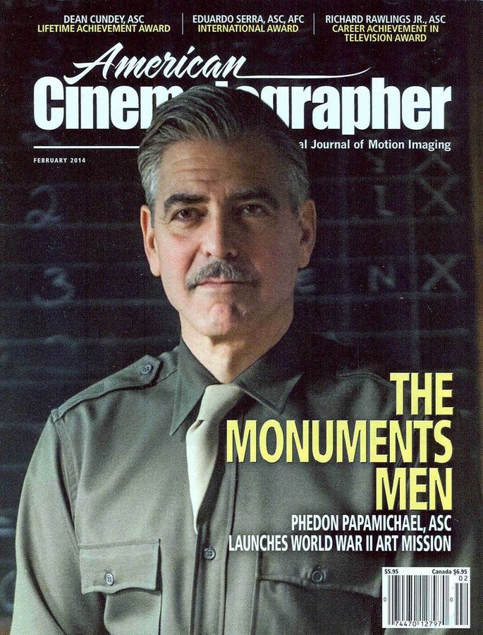 AMERICAN CINEMATOGRAPHER magazine side cover February 2014