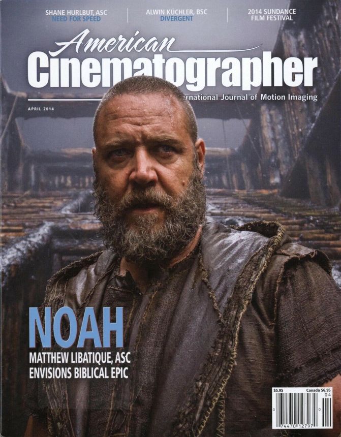 AMERICAN CINEMATOGRAPHER magazine side cover April 2014