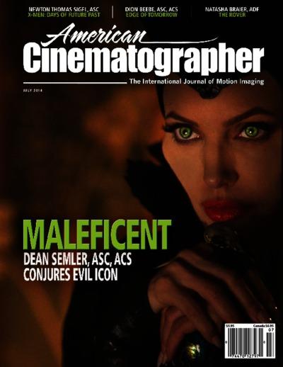 AMERICAN CINEMATOGRAPHER magazine side cover July 2014