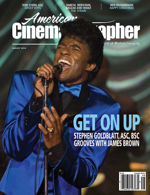 AMERICAN CINEMATOGRAPHER magazine side cover August 2014