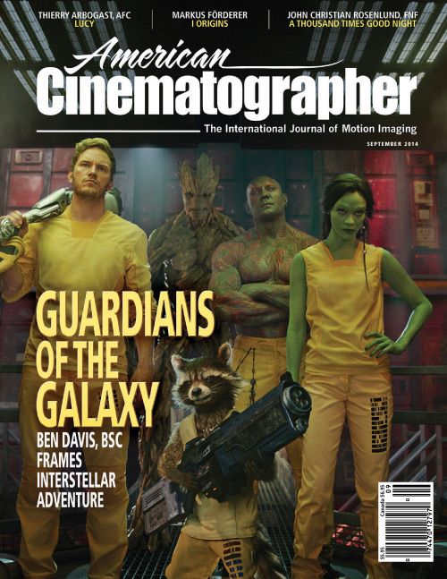 AMERICAN CINEMATOGRAPHER magazine side cover September 2014