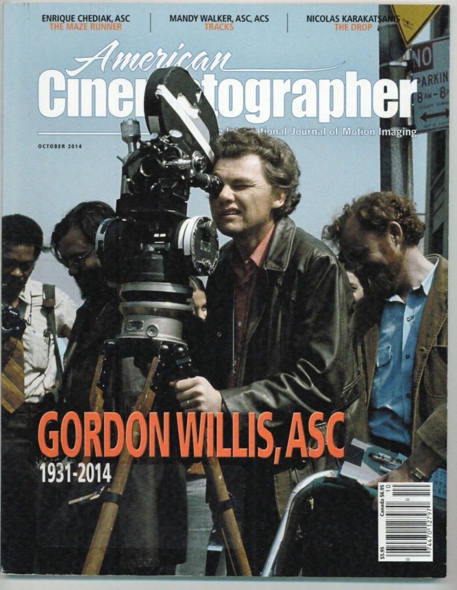 AMERICAN CINEMATOGRAPHER magazine side cover October 2014