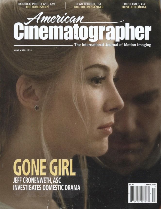 AMERICAN CINEMATOGRAPHER magazine side cover November 2014