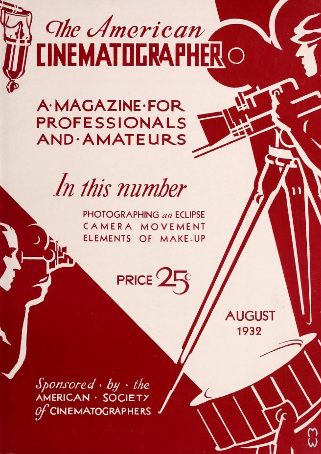 AMERICAN CINEMATOGRAPHER magazine side cover Issue 158 August 1932