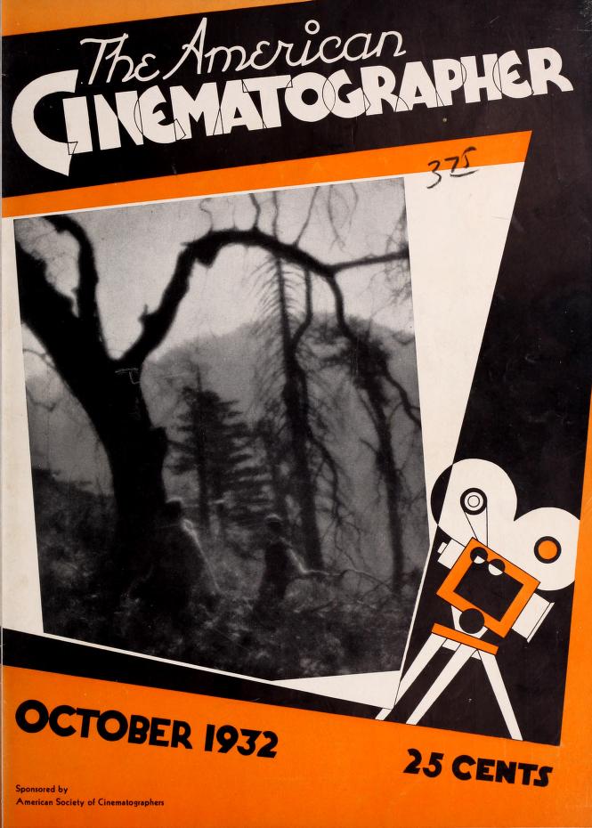 AMERICAN CINEMATOGRAPHER magazine side cover Issue 160 October 1932