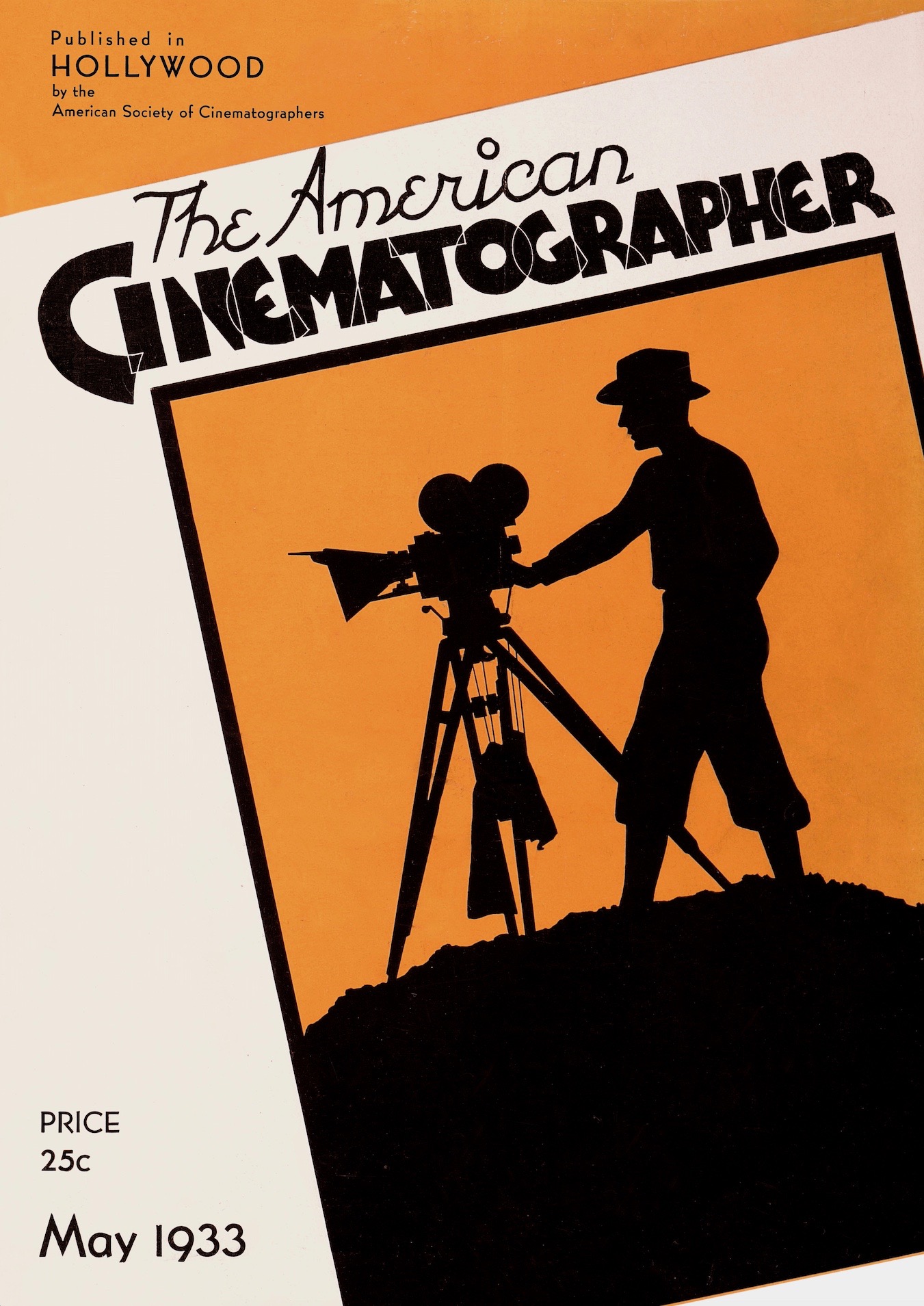 AMERICAN CINEMATOGRAPHER magazine side cover Issue 167 May 1933