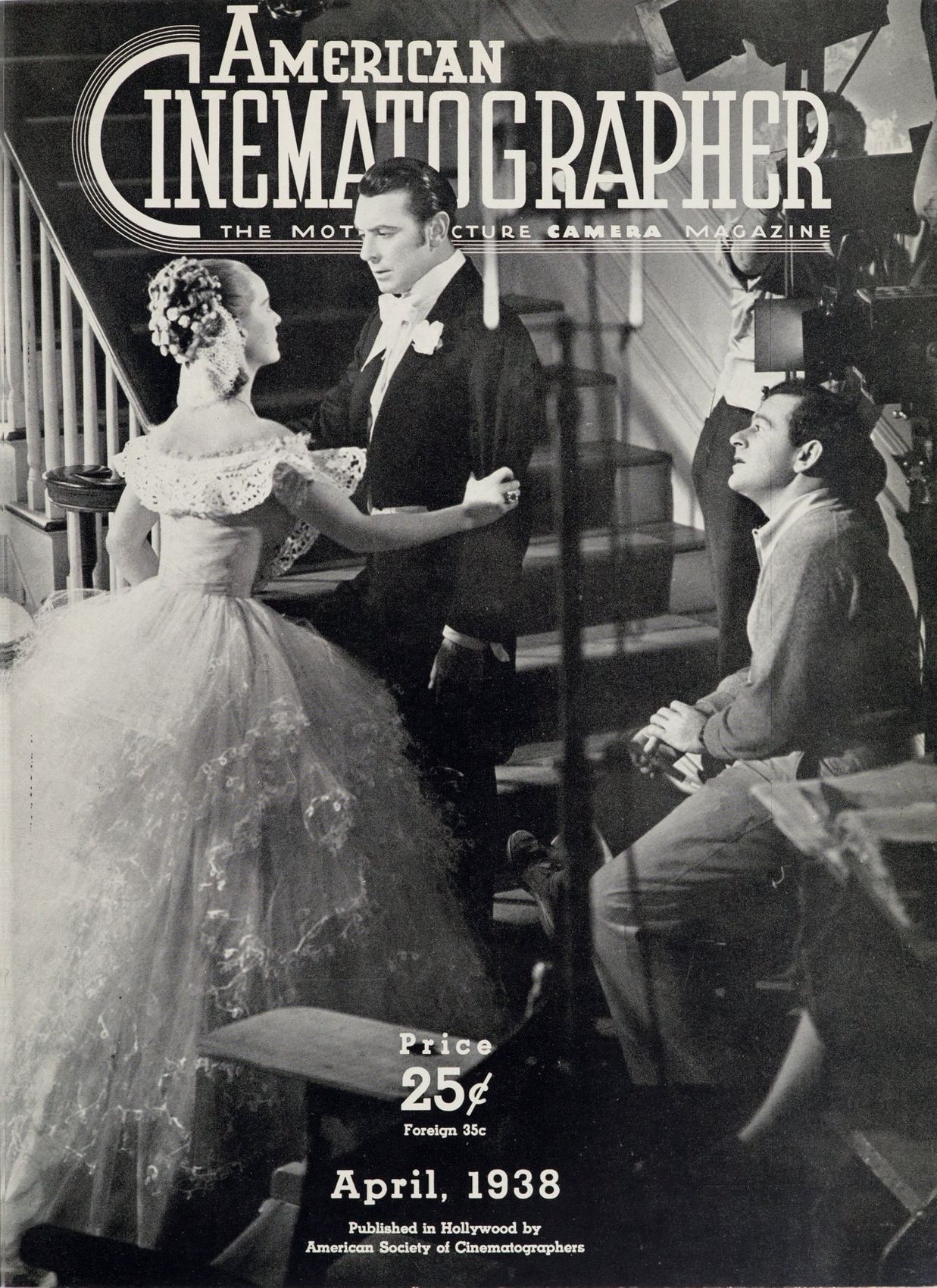 AMERICAN CINEMATOGRAPHER magazine side cover Issue 226 April 1938