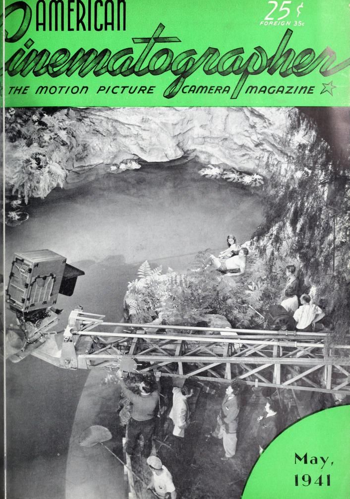 AMERICAN CINEMATOGRAPHER magazine side cover Issue 263 May 1941