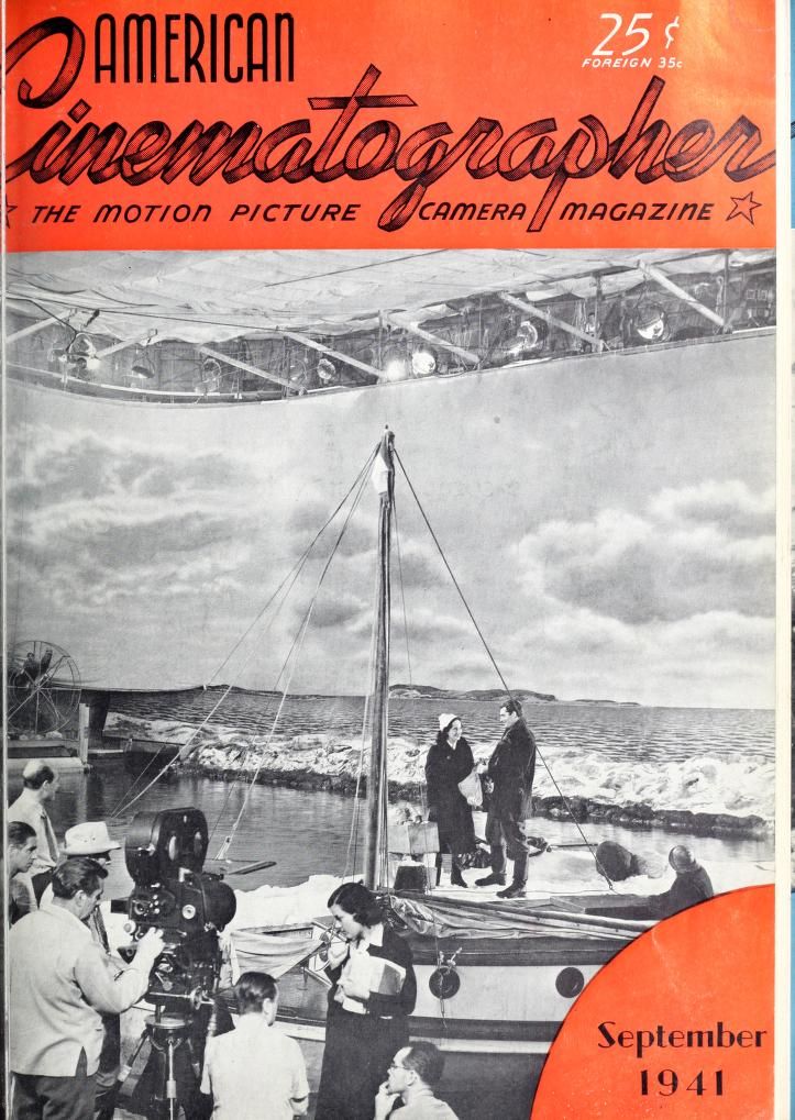 AMERICAN CINEMATOGRAPHER magazine side cover Issue 267 September 1941