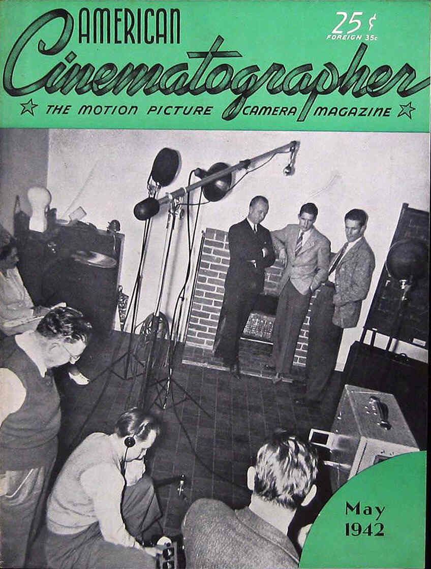 AMERICAN CINEMATOGRAPHER magazine side cover Issue 275 May 1942