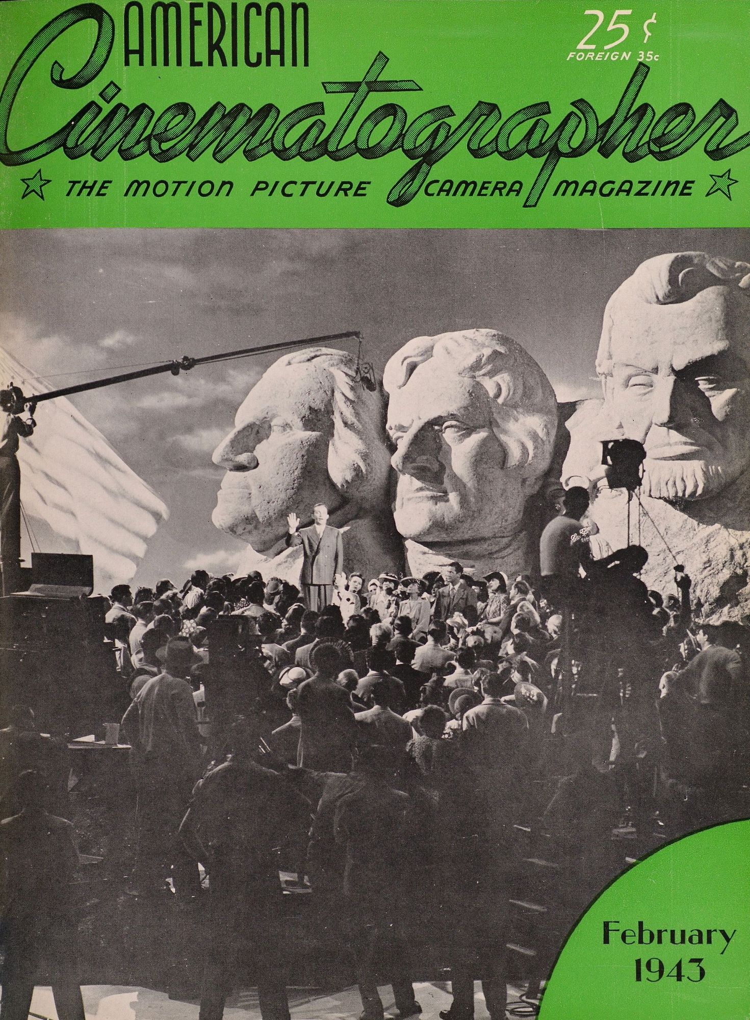 AMERICAN CINEMATOGRAPHER magazine side cover Issue 284 February 1943