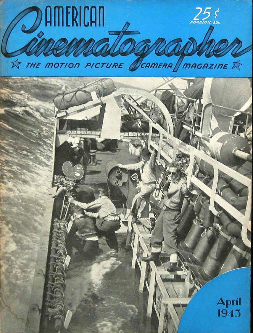 AMERICAN CINEMATOGRAPHER magazine side cover Issue 286 April 1943