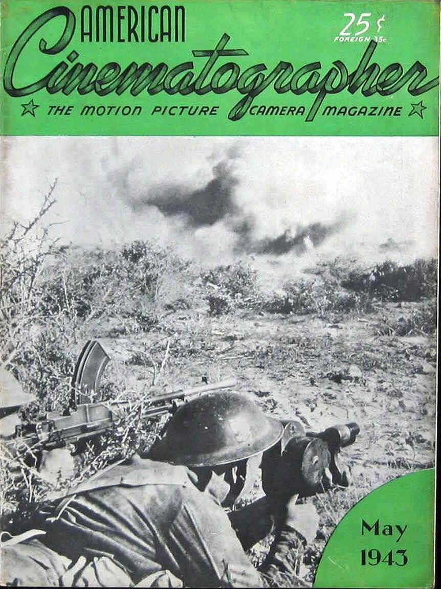AMERICAN CINEMATOGRAPHER magazine side cover Issue 287 May 1943