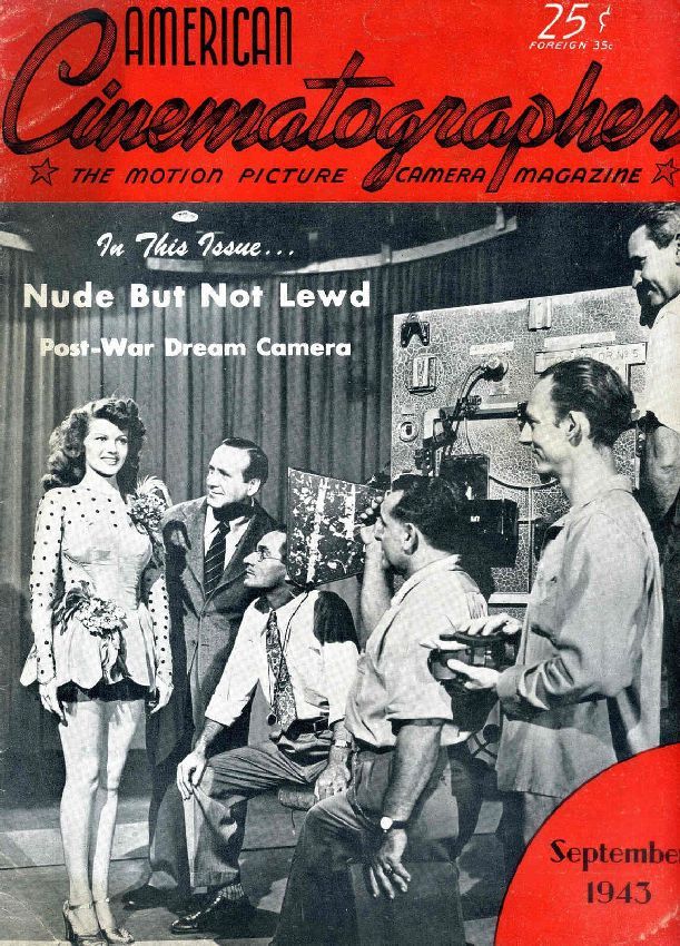 AMERICAN CINEMATOGRAPHER magazine side cover Issue 291 September 1943