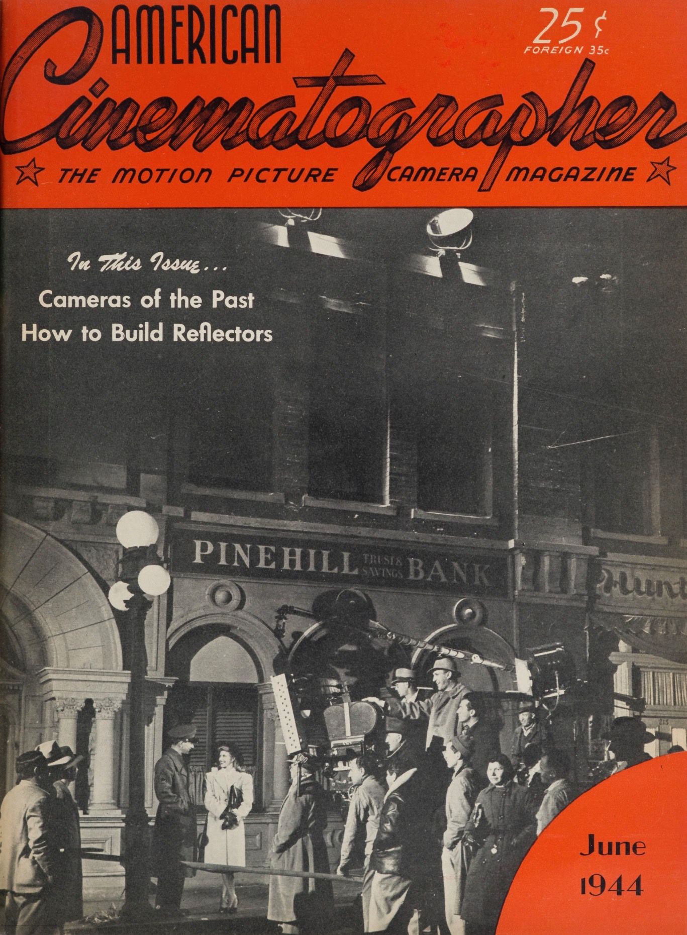 AMERICAN CINEMATOGRAPHER magazine side cover Issue 300 June 1944