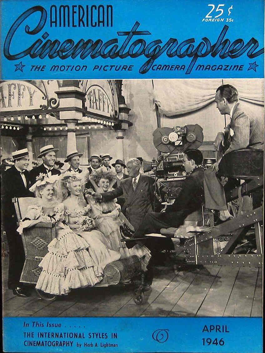 AMERICAN CINEMATOGRAPHER magazine side cover Issue 322 April 1946