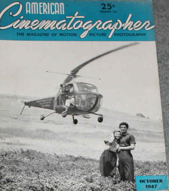 AMERICAN CINEMATOGRAPHER magazine side cover Issue 340 October 1947