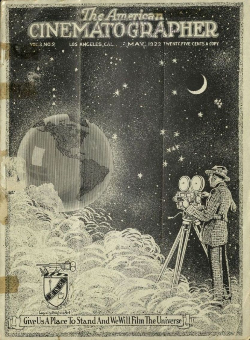 AMERICAN CINEMATOGRAPHER magazine side cover Issue 35  Vol 3 # 2 May 1922