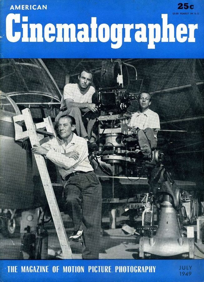AMERICAN CINEMATOGRAPHER magazine side cover Issue 361 July 1949