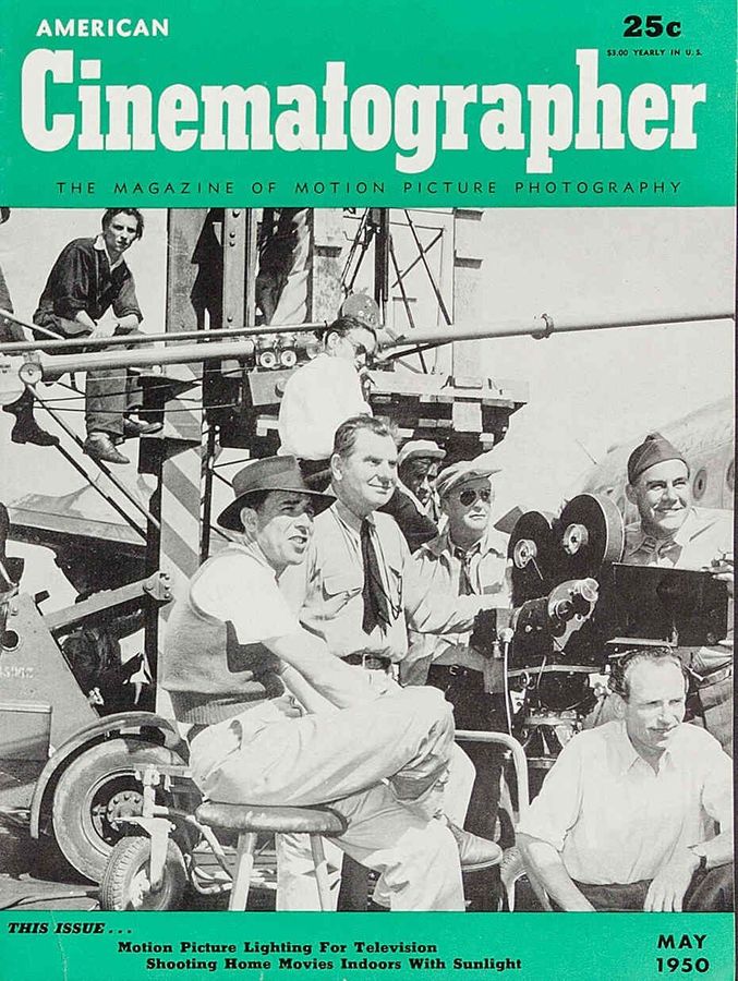 AMERICAN CINEMATOGRAPHER magazine side cover Issue 371 May 1950