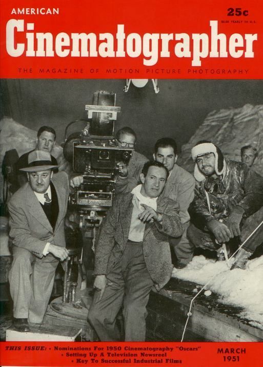 AMERICAN CINEMATOGRAPHER magazine side cover Issue 381 March 1951